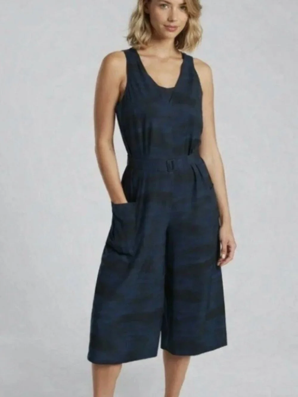 Athleta Sarasota Wide Leg Jumpsuit with Belt